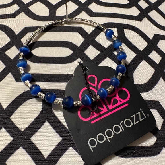 Paparazzi Deep Blue Beaded Bracelet - Picture 1 of 1